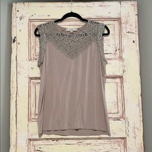 Loft Lace Sleeveless Shirt